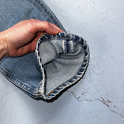 Levis 501 Vintage 90s USA XX Straight Leg Jeans Blue Light Wash 34x30 Act 31x29