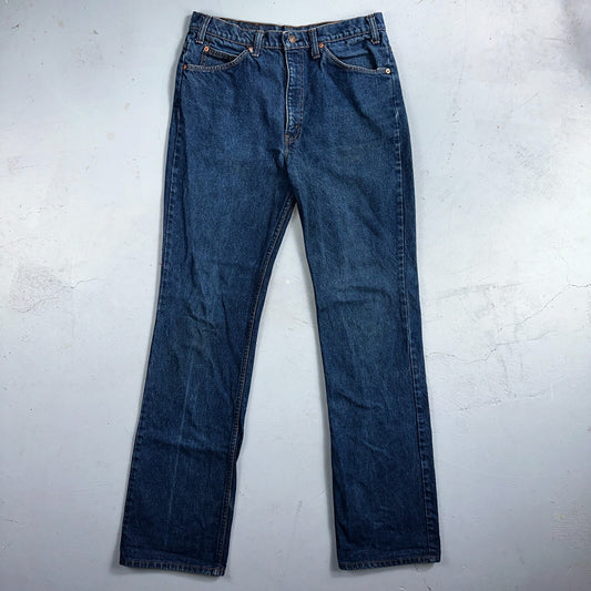 Levis 517 Vintage 80s USA Orange Tab Bootcut Flare Blue Jeans 34x36 Act31x35