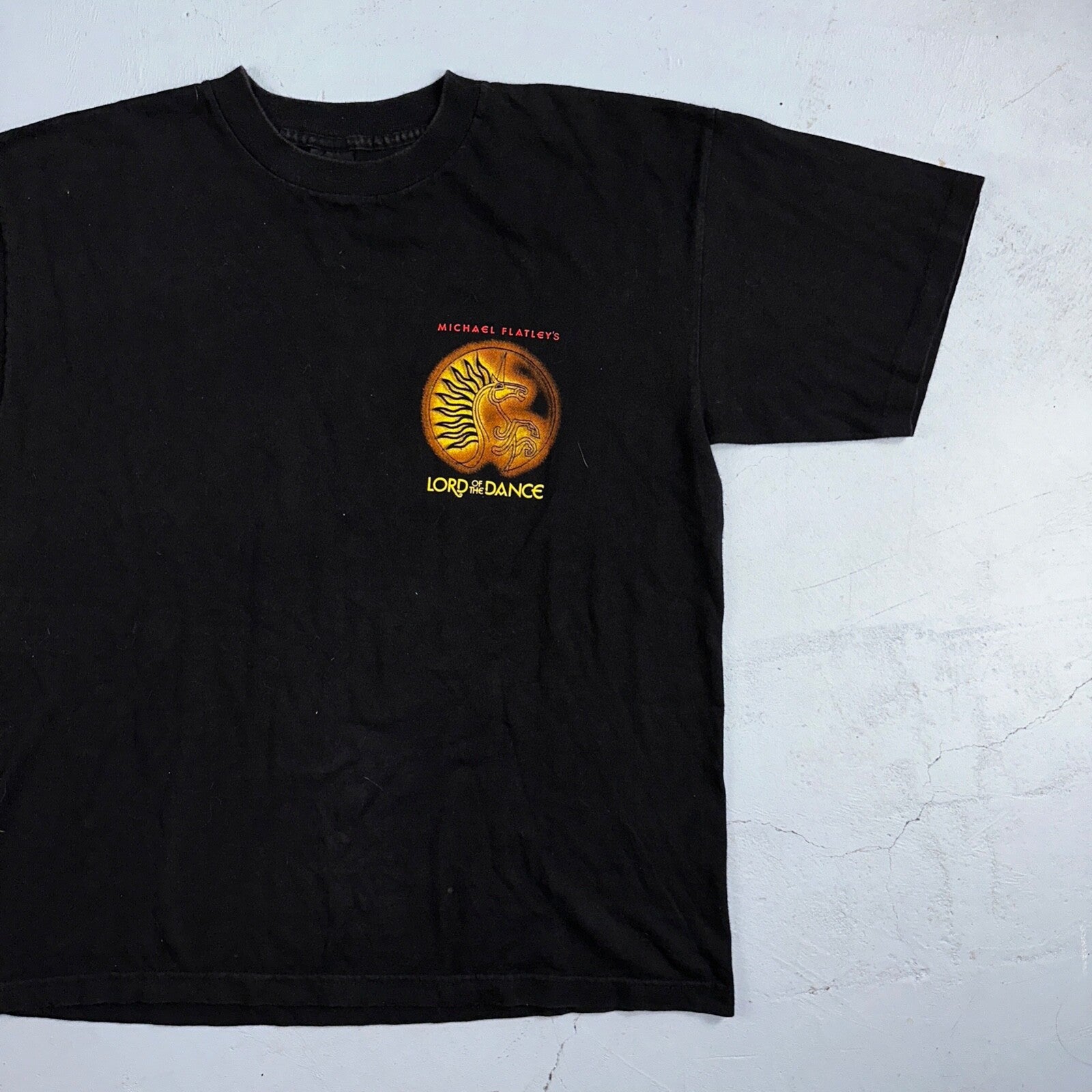 Polygram Lord Of Dance VTG T Shirt Micheal Flatleys Black Rap 90s 1997 Promo Rar