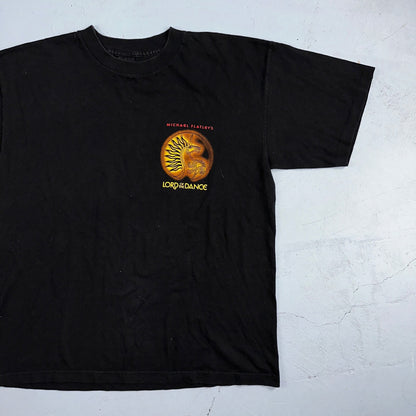 Polygram Lord Of Dance VTG T Shirt Micheal Flatleys Black Rap 90s 1997 Promo Rar