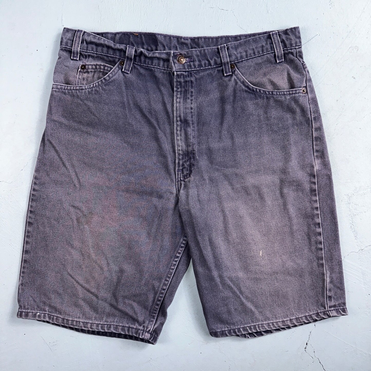 Levis 550 VTG Denim Shorts Mens 38 Purple Wash 1990s Orange Tab 90s 501