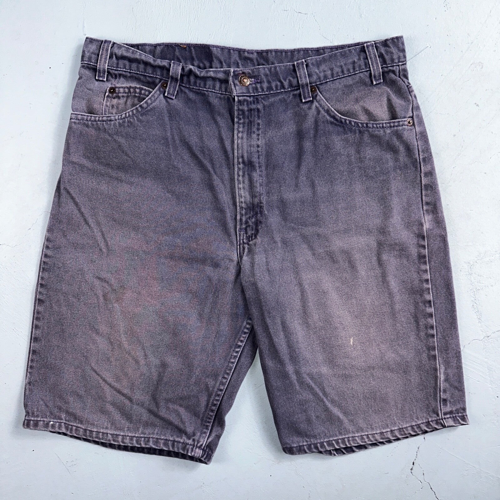 Levis 550 VTG Denim Shorts Mens 38 Purple Wash 1990s Orange Tab 90s 501