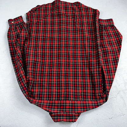 Vintage Pendleton Shirt Mens M Wool Plaid Flannel USA Button 1970s 70s Red