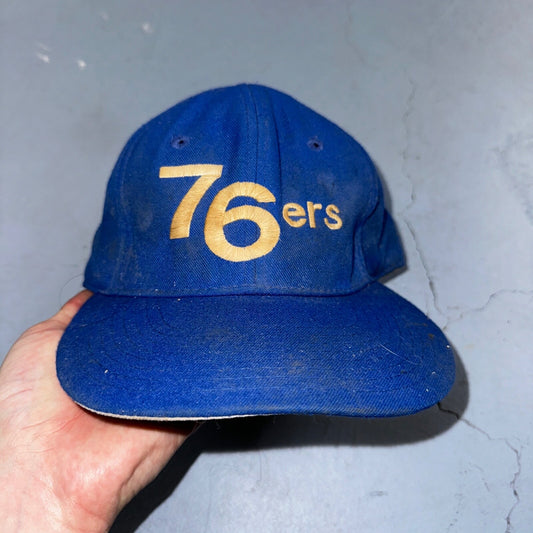 VTG 80s Richardson Player Philadelphia 76ers Script Snapback Hat Rare Cap