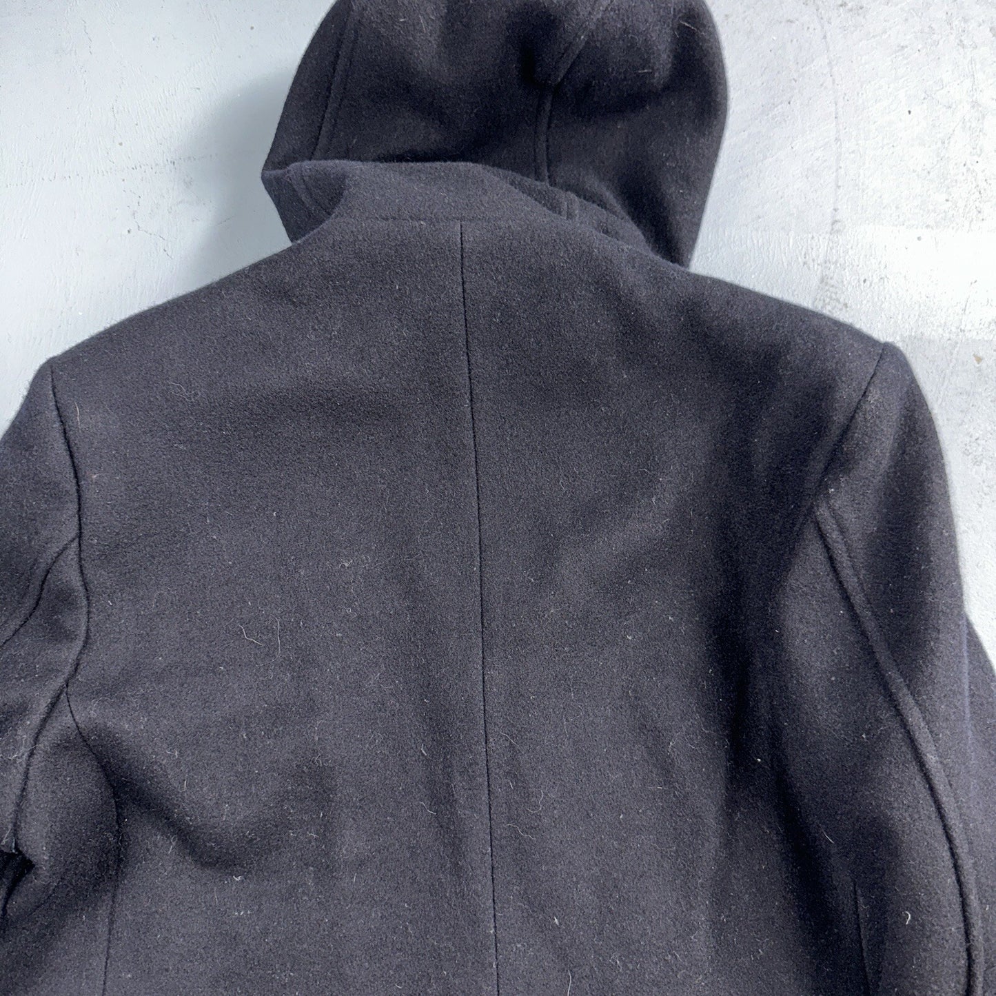 L.L. Bean Men S US Navy Anchor Collection Toggle Wool Pea Coat Jacket USA VTG