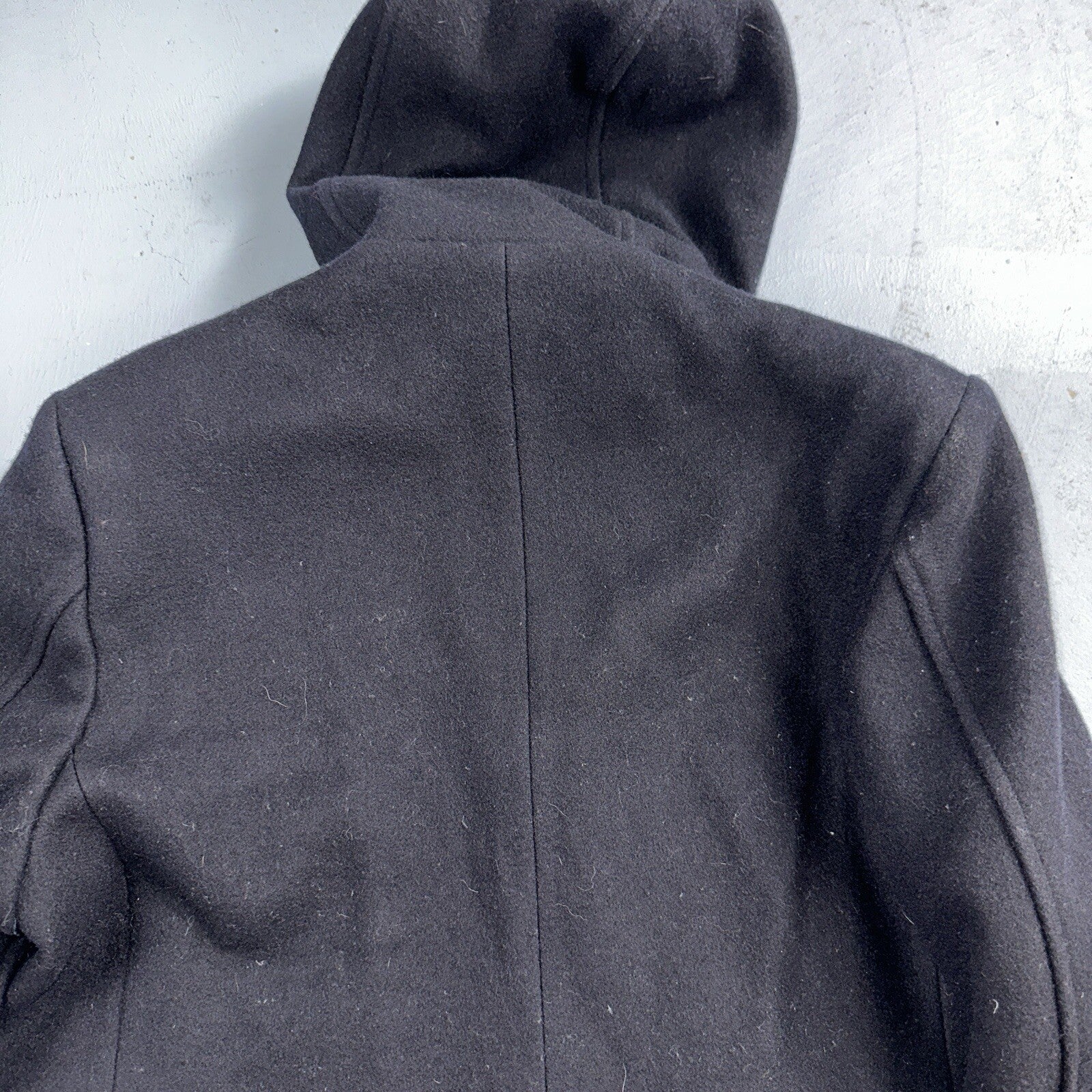 L.L. Bean Men S US Navy Anchor Collection Toggle Wool Pea Coat Jacket USA VTG