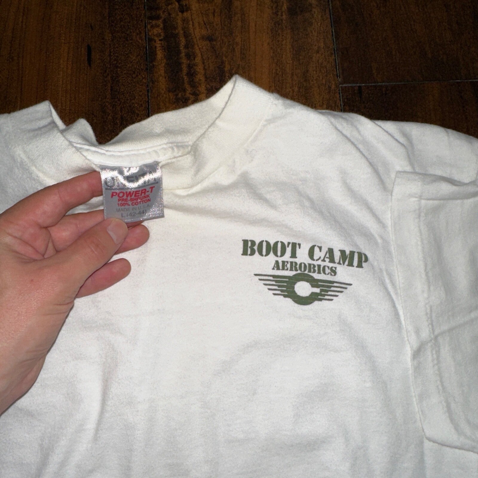 Oneita Boot Camp Vintage T Shirt 90s Military Army Training Soldier Funny Humor