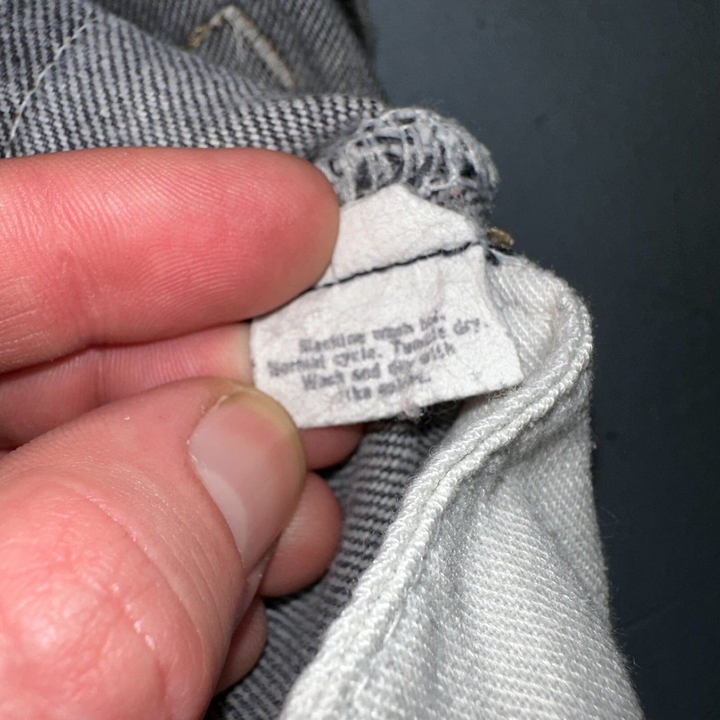 Levis 501 Vintage 80s USA XX Straight Leg Jeans Womens Faded Grey Wash Act 26x31