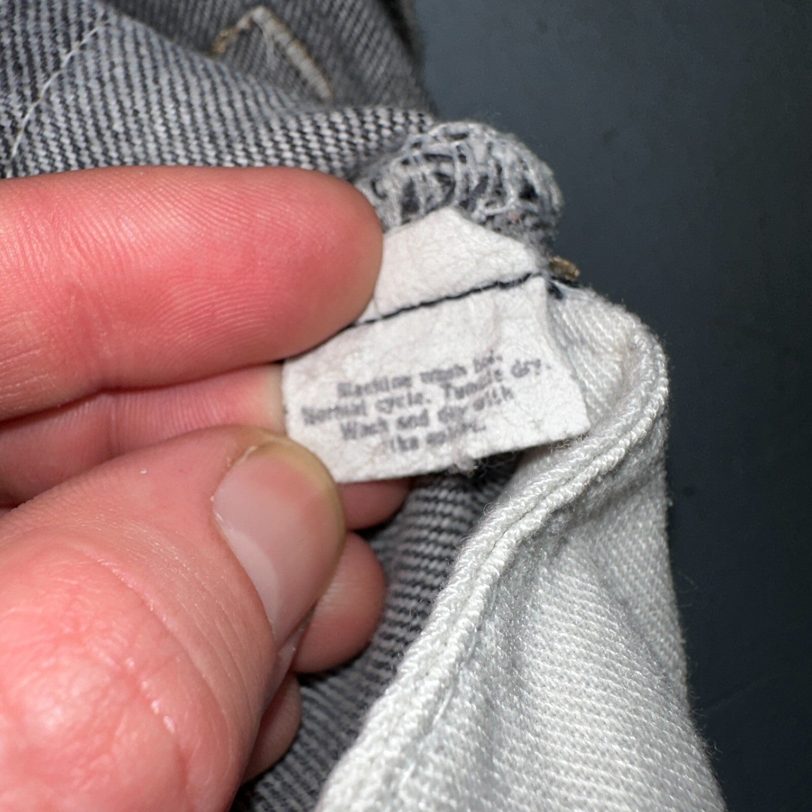 Levis 501 Vintage 80s USA XX Straight Leg Jeans Womens Faded Grey Wash Act 26x31