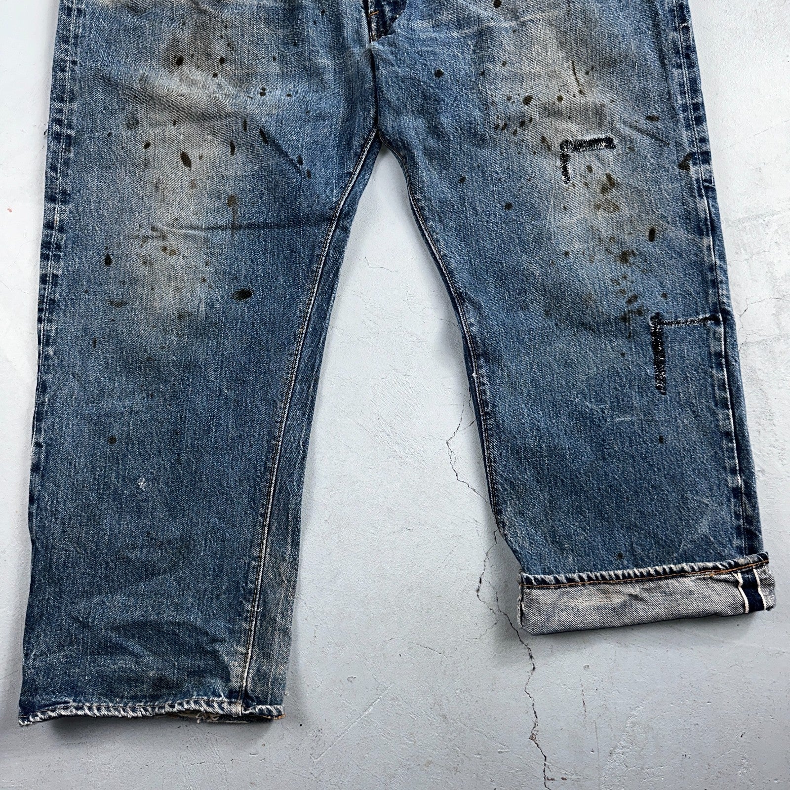 Levis 501 Vintage 70s SS Redline Selvedge USA XX Jeans Med Wash 48x30 Act 43x26