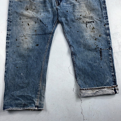 Levis 501 Vintage 70s SS Redline Selvedge USA XX Jeans Med Wash 48x30 Act 43x26