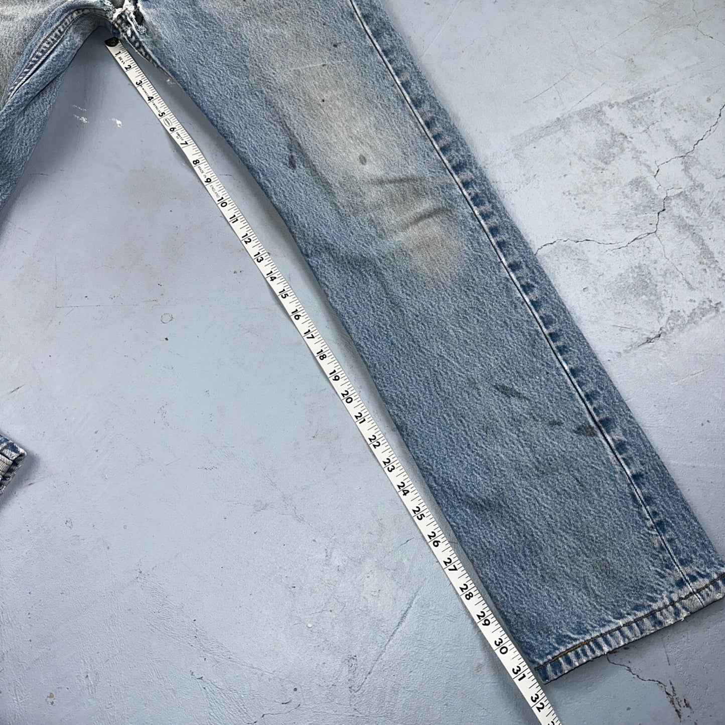 Levis 501 Vintage Y2K XX Straight Leg Jeans 33x36 Light Wash 2000s Act 31x32