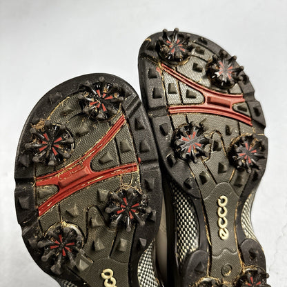 Ecco Shoes Womens 37 Soft Cleat Golf Sneakers Lace Up White Leather Comfort