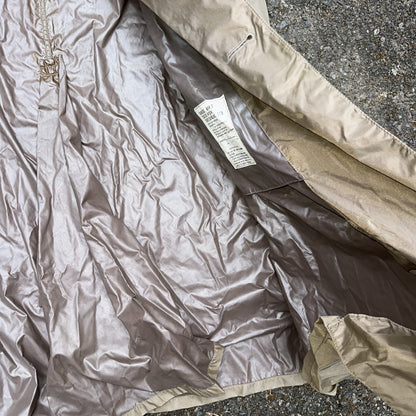 VTG 1958 US Army Mans Raincoat Nylon Taupe Shade 179 Military Uniform Mens 38L