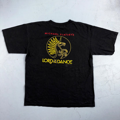 Polygram Lord Of Dance VTG T Shirt Micheal Flatleys Black Rap 90s 1997 Promo Rar