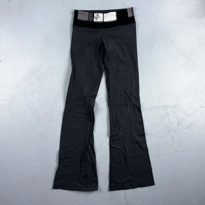 Lululemon Women Black Full Groove Flared Pant Small Yoga Stretch Cute