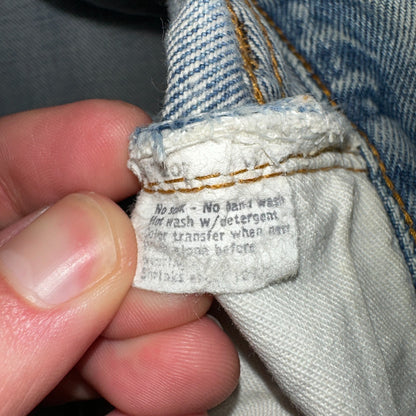Levis 501 Vintage 80s Redline Selvedge USA XX Jeans Light Wash 1980s Act 30x26