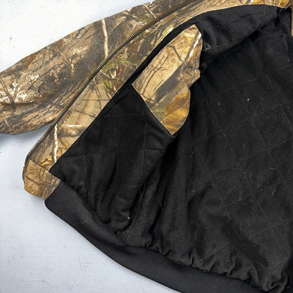 Levi Strauss Signature Field Gear Jacket Mens L Camo Hooded Realtree Lined Coat