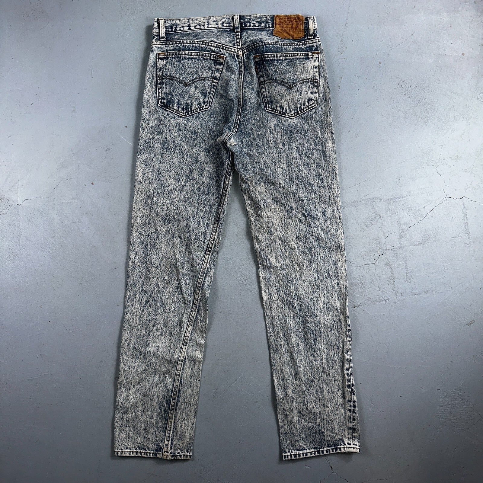 Levis 501 Vintage 80s USA XX Straight Leg Jeans Blue Acid Wash 32x34 Act 31x33