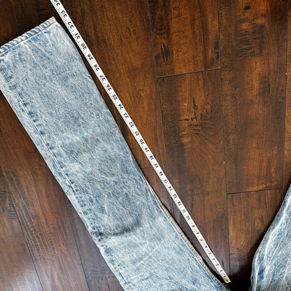 VTG 90s Levis 501 Button Fly 33x34 USA Tag Jeans Acid Wash 80s Act 30x33