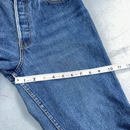 Levis 501 Vintage 80s USA XX Straight Leg Jeans Blue 26501 Med Wash Act 25x27