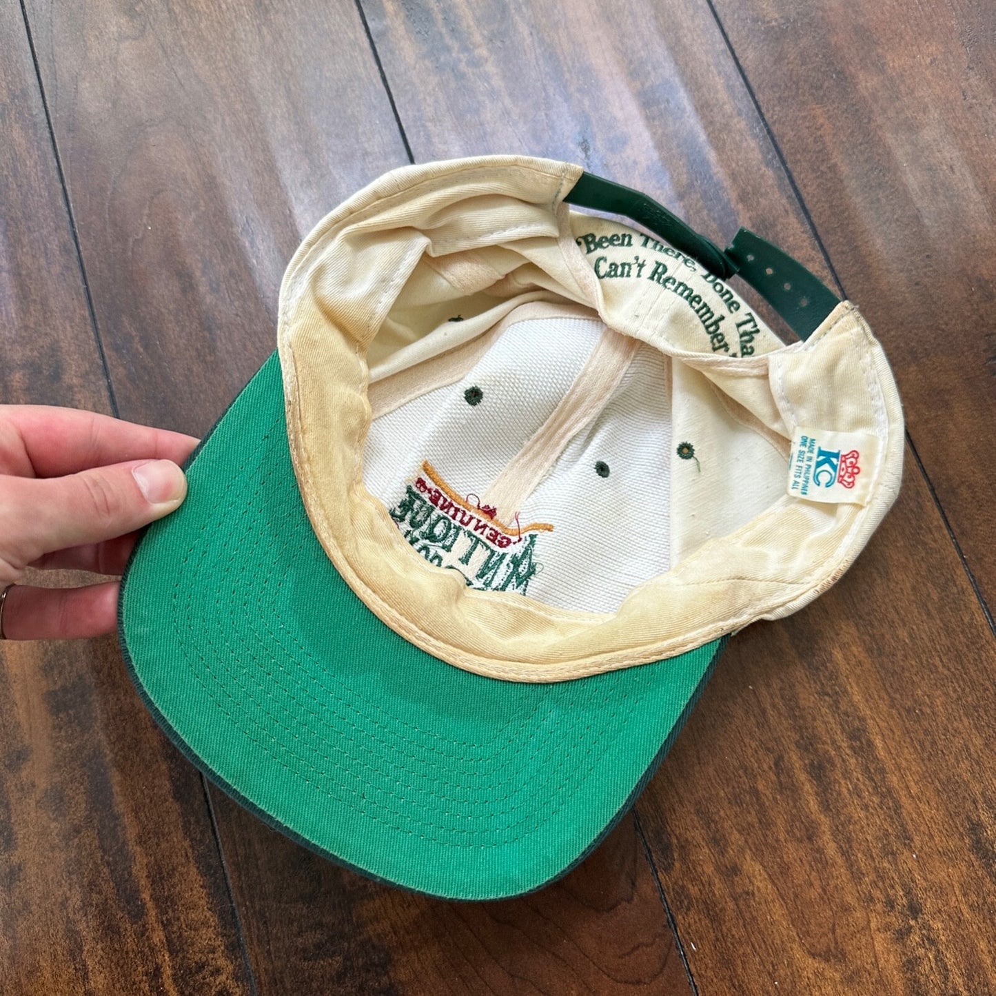 Antique Person BROKEN VTG Hat Cap Snapback Genuine Funny Humor Old Trash Hunt