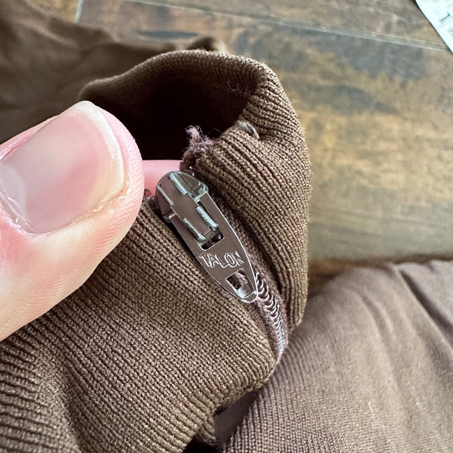 Vintage USA Rockabilly Womens Dress Jacket Skirt 60s 70s Top Bottom Brown