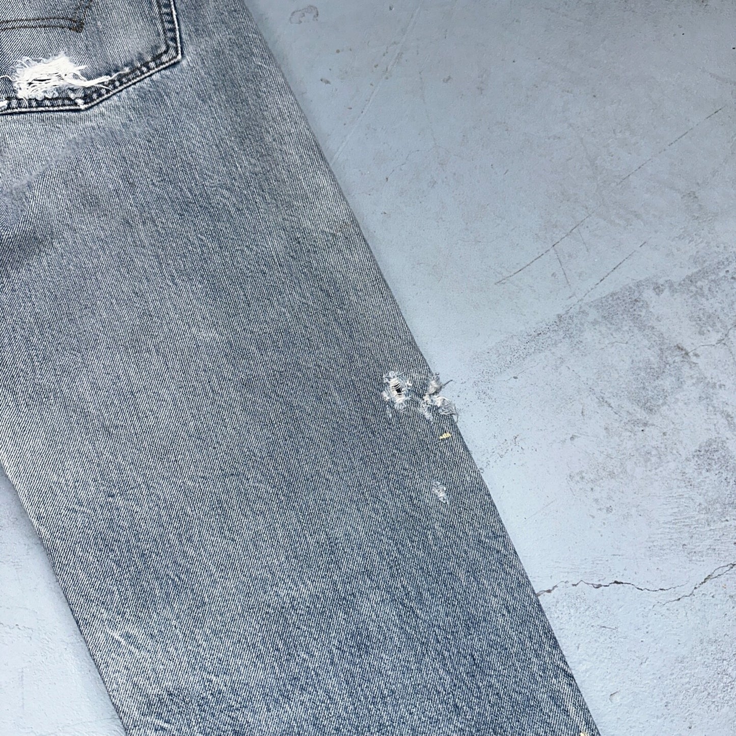 Levis 501 Vintage 80s Redline Selvedge USA XX Jeans Light Wash 66 Act 27x31