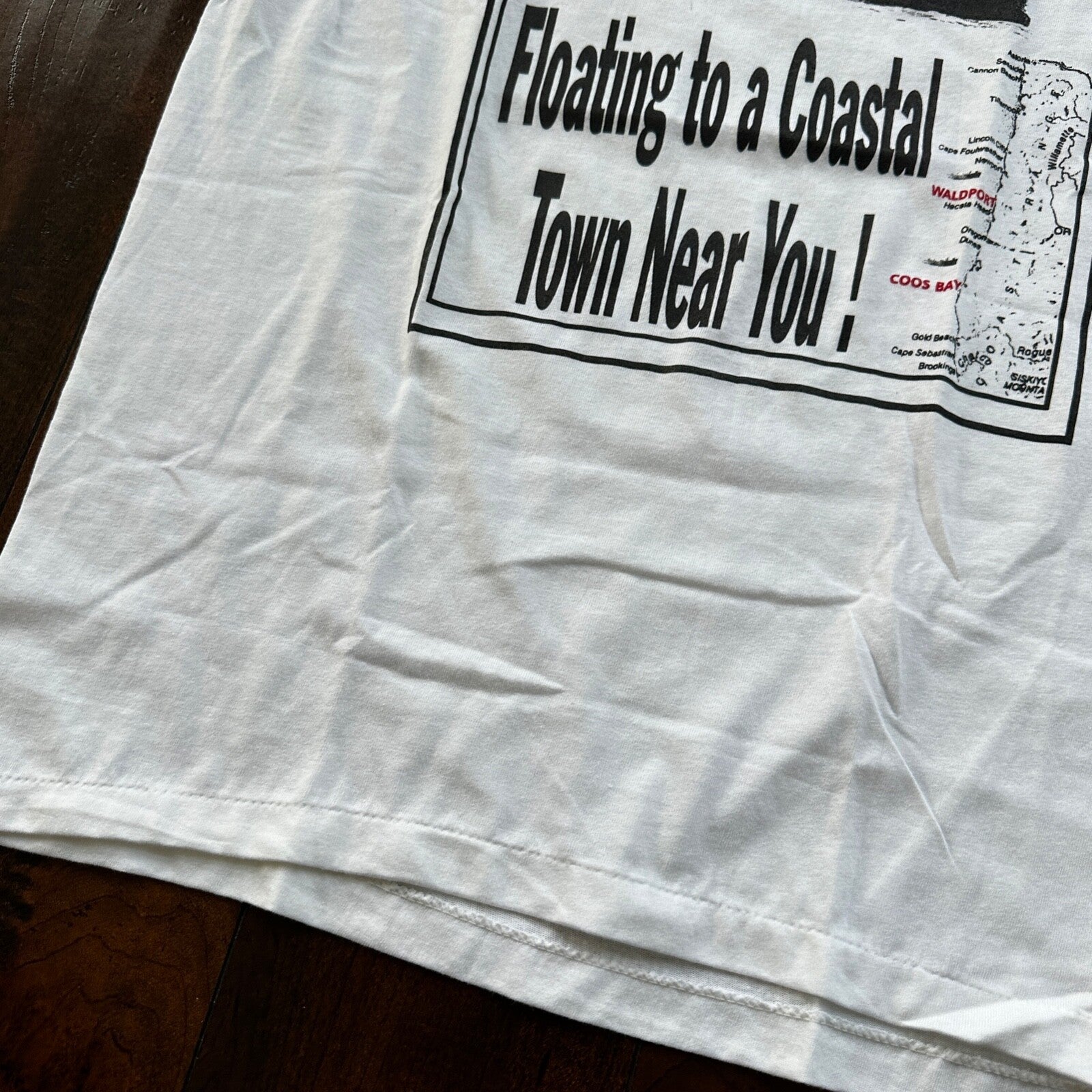 Oneita Carissa Tour 1999 Oregon Coast Vintage T Shirt 90s Single Stitch Ship Art