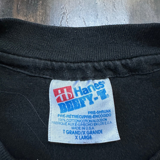 Hanes 90s VTG T Shirt Classic Cars Driving Old Nascar Antique Faded Rap Music