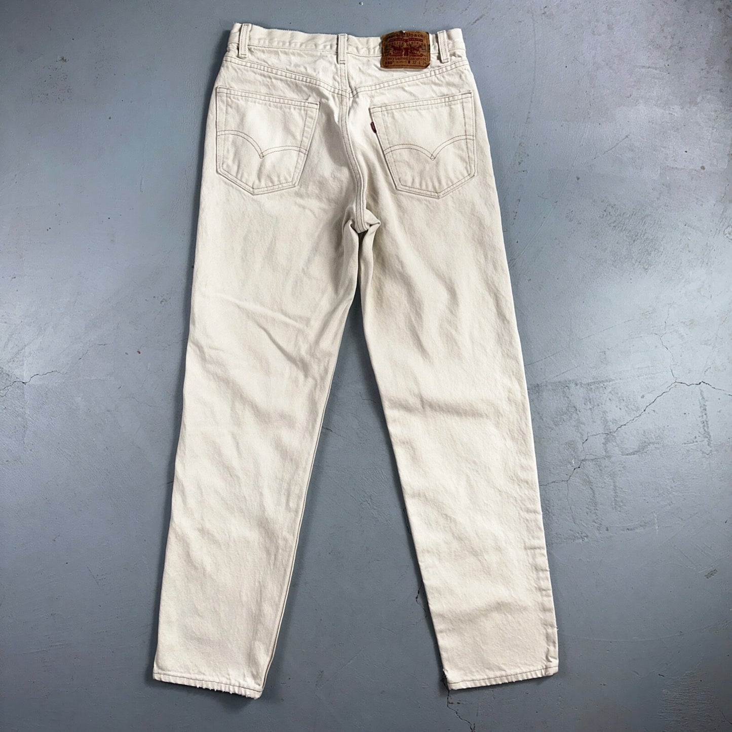 Levis 550 Vintage 90s USA Red Tab Jeans 32x34 White Wash 501 Act 30x32