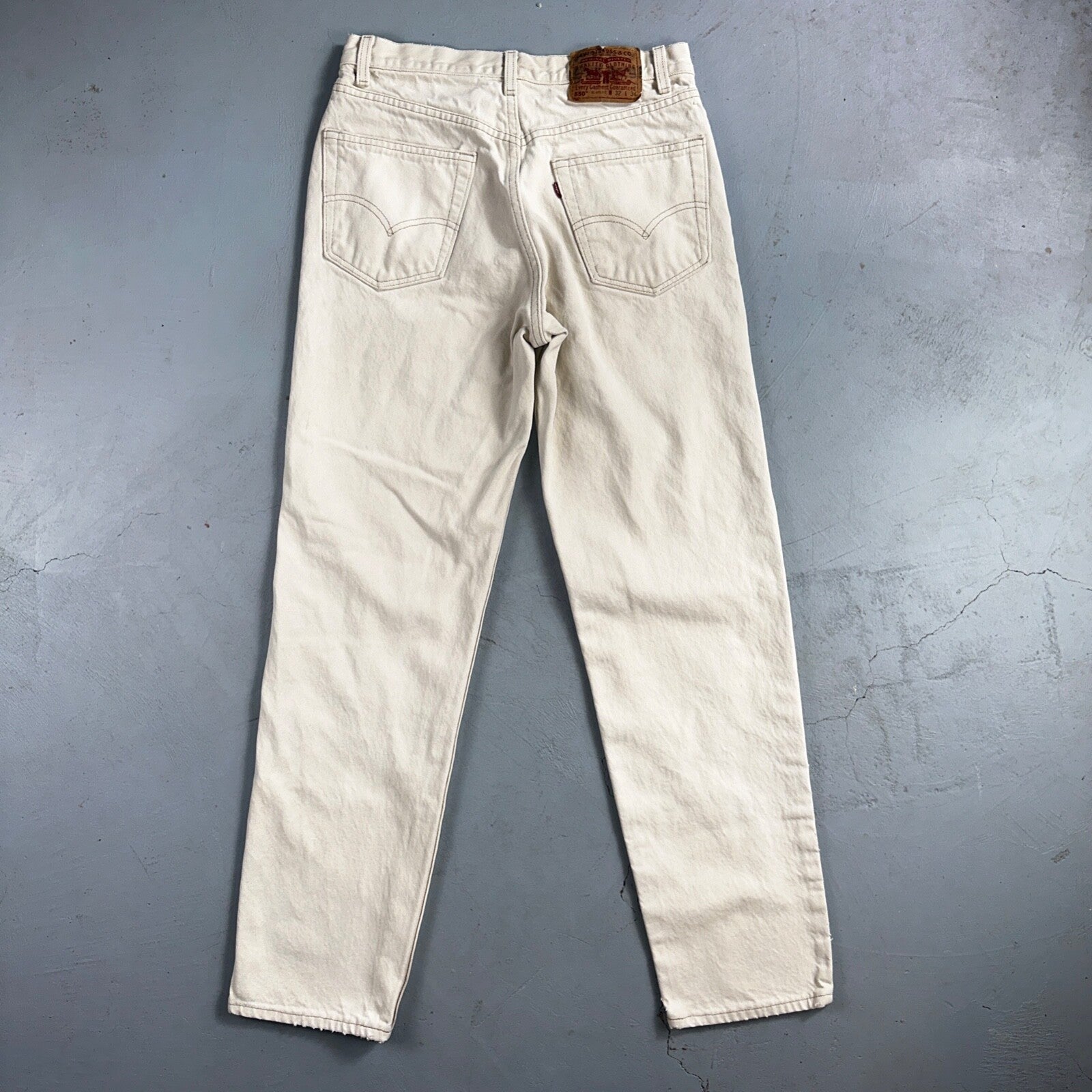 Levis 550 Vintage 90s USA Red Tab Jeans 32x34 White Wash 501 Act 30x32