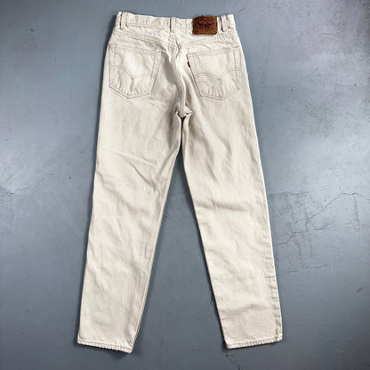 Levis 550 Vintage 90s USA Red Tab Jeans 32x34 White Wash 501 Act 30x32