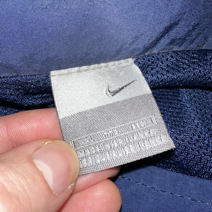 Nike VTG Y2K Windbreaker Track Jacket 2XL Blue Navy Basic Simple Football