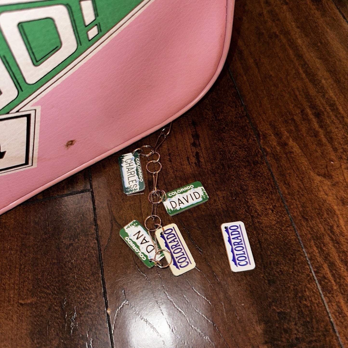 Vintage Childrens Pink Suitcase Just Visiting  Grandmas House Girls Travel Cute