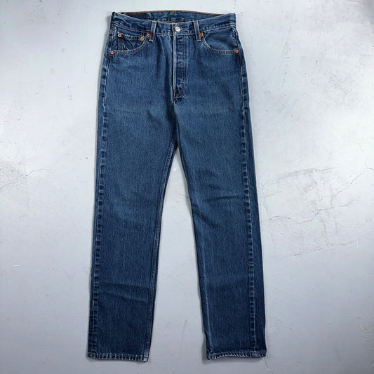 Levis 501 Vintage 90s XX Straight Leg Mexico Jeans 31x36 Dark Wash Act 29x32