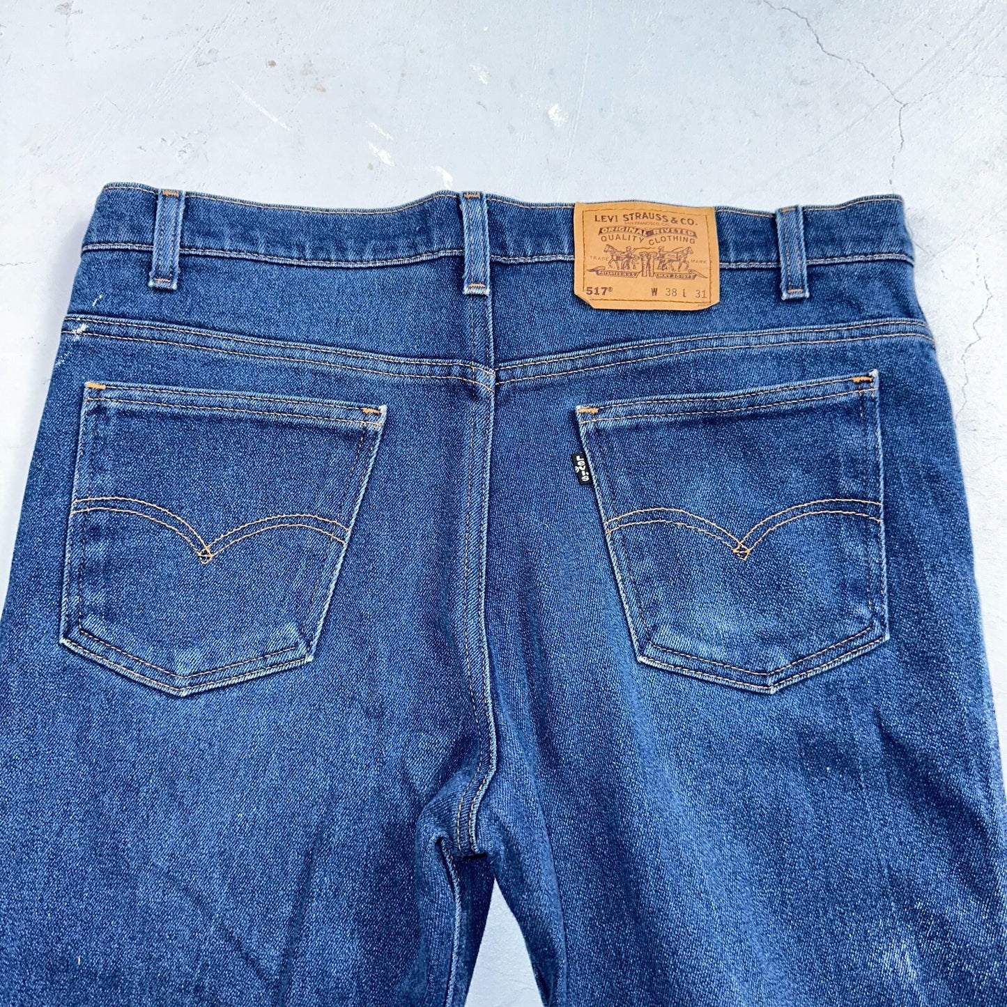 Levis 517 Vintage 90s USA Orange Tab Bootcut Flare Blue Jeans 38x31 Act 36x29