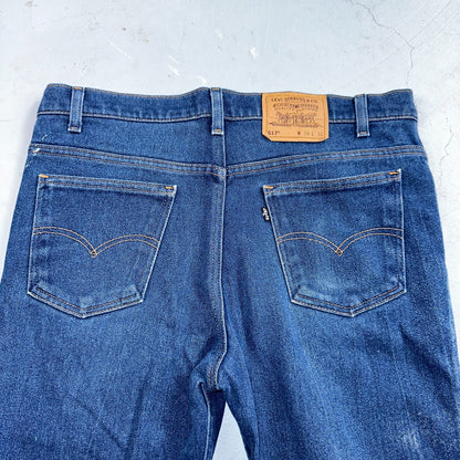 Levis 517 Vintage 90s USA Orange Tab Bootcut Flare Blue Jeans 38x31 Act 36x29