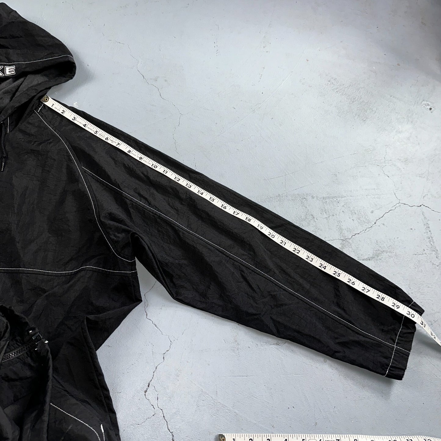 Nike 90s Vintage Track Jacket Mens Small Basketball Jordan Big Spell Out Nylon