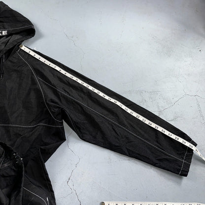 Nike 90s Vintage Track Jacket Mens Small Basketball Jordan Big Spell Out Nylon