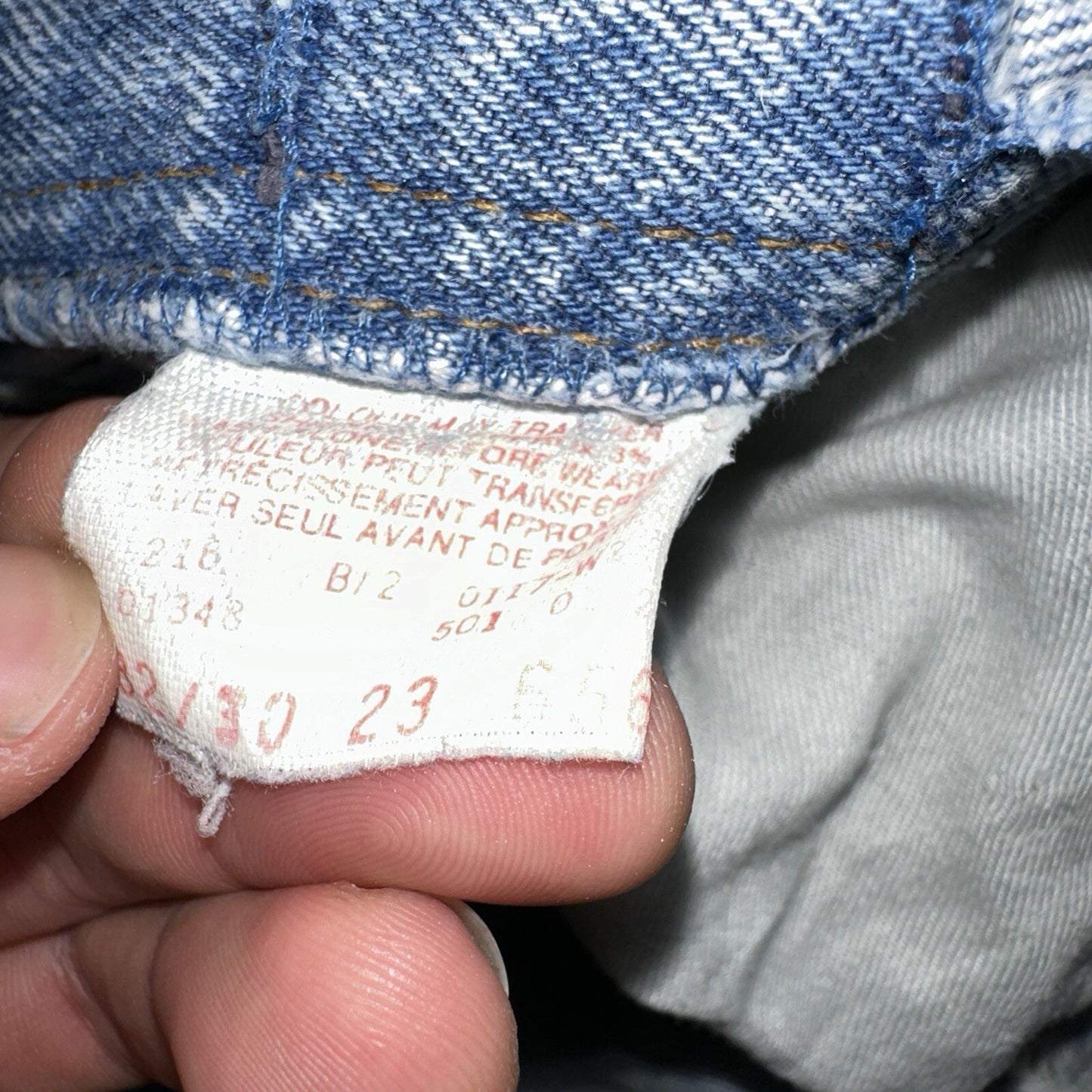 Levis 501 Vintage 90s Straight Leg Jeans 32x30 80s Light Wash Act 28x30 Thrashed