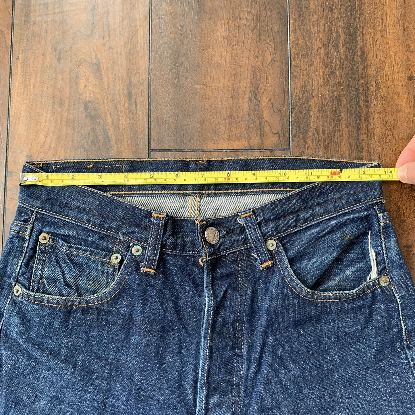 Levis 501 XX Big E Vintage 60s Redline Selvedge Denim Jeans DARK 29x34 Ac 27x30