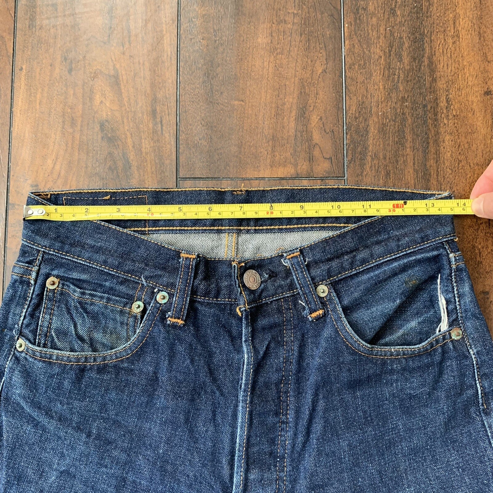 Levis 501 XX Big E Vintage 60s Redline Selvedge Denim Jeans DARK 29x34 Ac 27x30