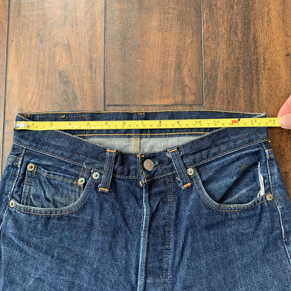 Levis 501 XX Big E Vintage 60s Redline Selvedge Denim Jeans DARK 29x34 Ac 27x30