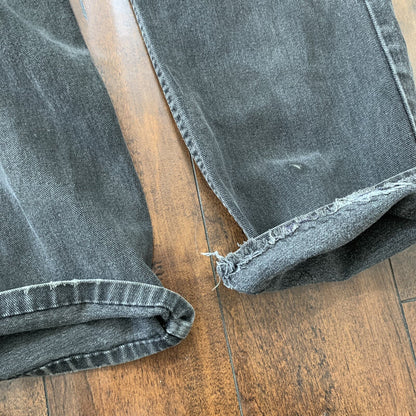 Vintage 90s Levis 505 XX 34x32 No Selvedge 501 USA Jeans Black Canada Act 32x28