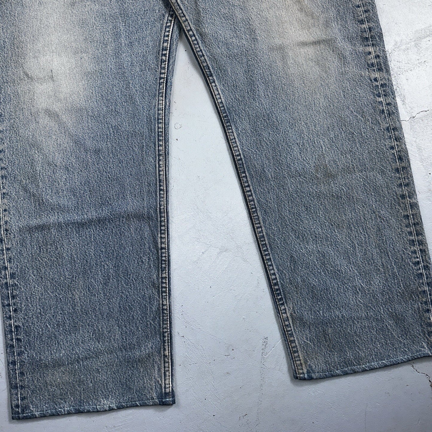 Levis 501 Vintage 90s USA XX Straight Leg Jeans 48x34 Light Wash Act 44x29