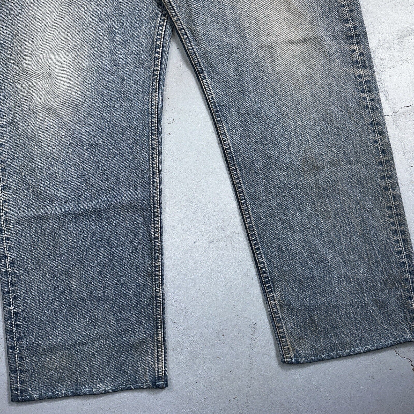 Levis 501 Vintage 90s USA XX Straight Leg Jeans 48x34 Light Wash Act 44x29