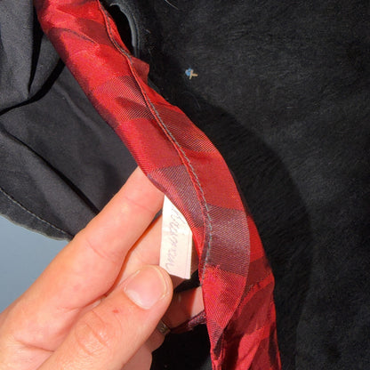 Vintage All Weather Trench Coat Mens Black Button Rain Coat 1960s 60s Liner