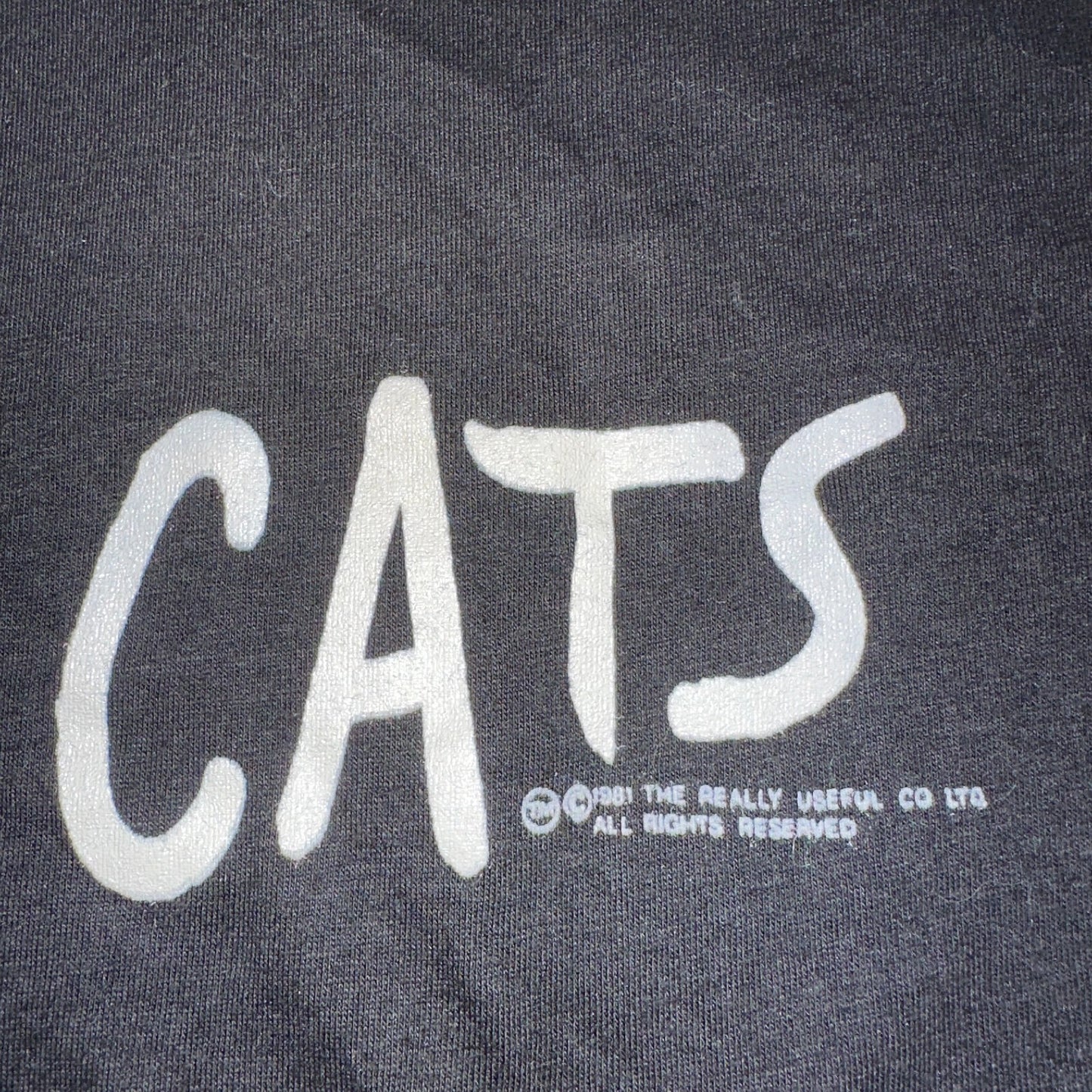Cats Touch Of Gold Original VTG T Shirt 1981 Black Musical Rare Single Stitch