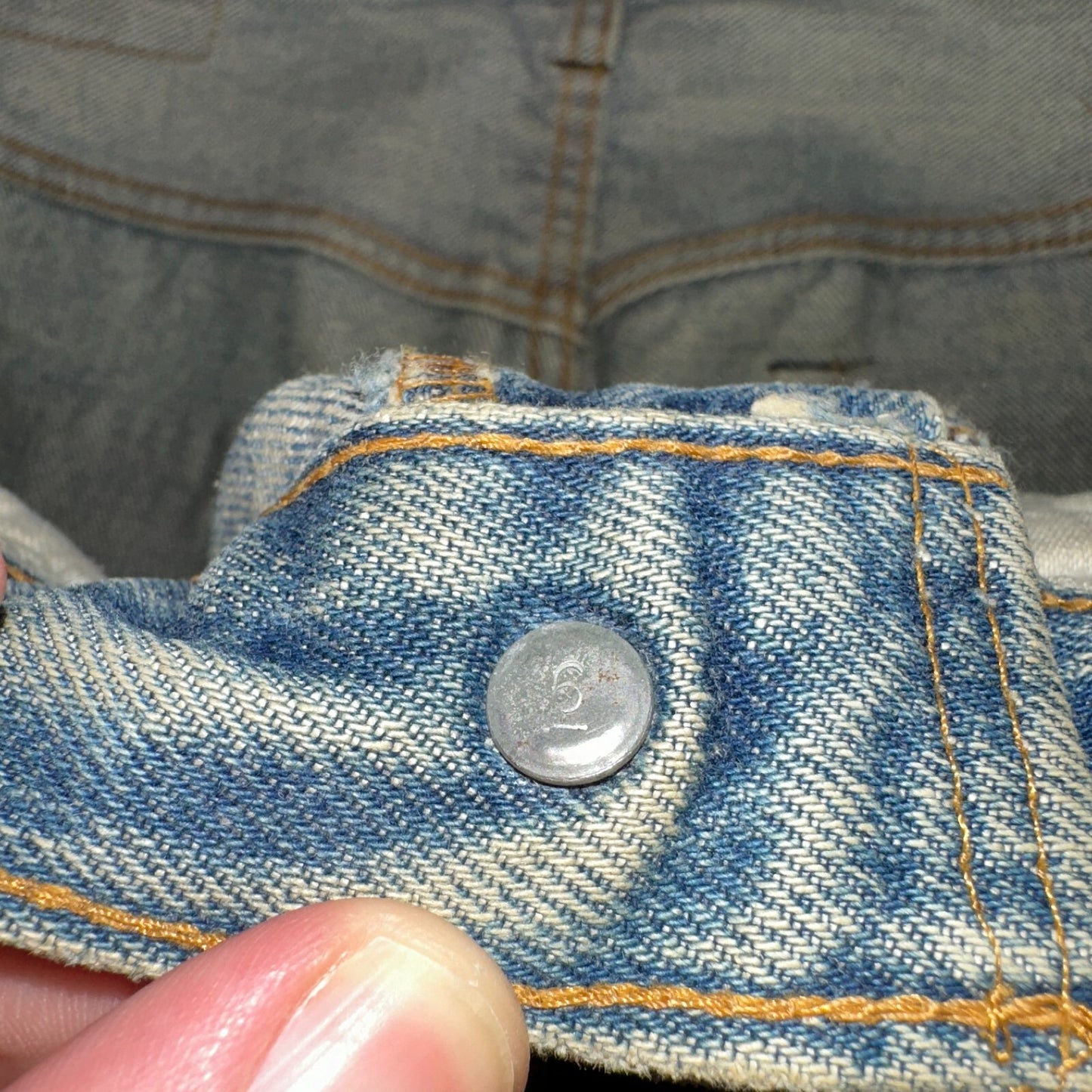 Levis 501 Vintage 80s Redline Selvedge USA XX Jeans Med Wash 34x38 Act 31x27